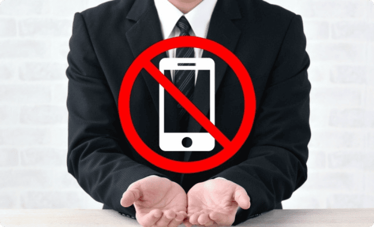 スマホの禁止マーク