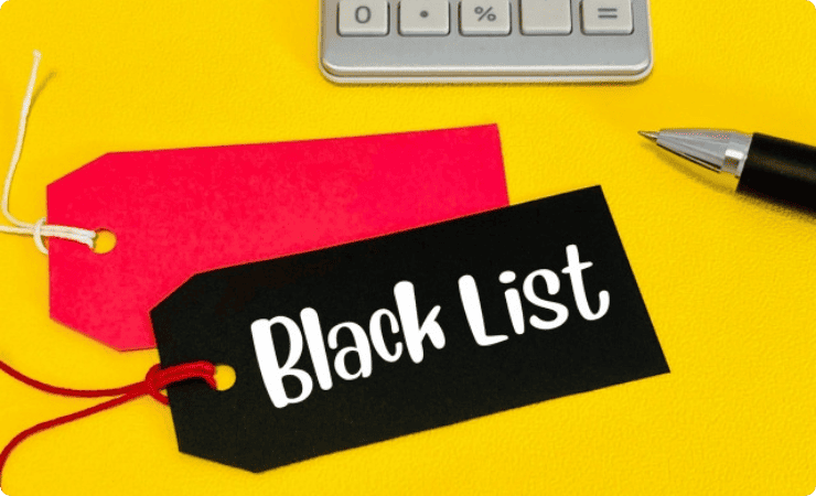 ブラックリストのタグ